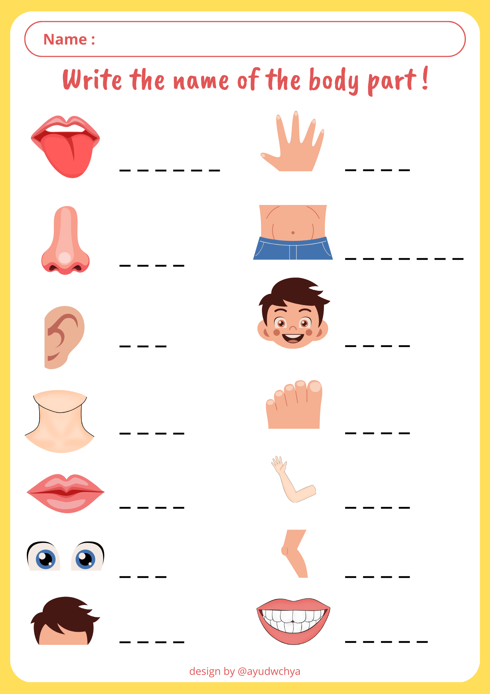 7 Rahasia Mudah Memahami Soal Bahasa Inggris Kelas 1 SD Tentang Part of Body dengan Cepat