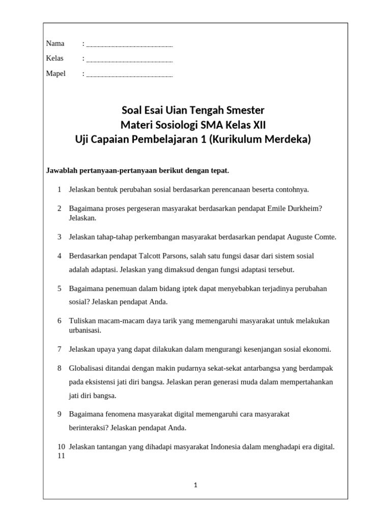 Akhirnya Terjawab Ujian Sekolah Apakah Ada Esai di Tahun 2026 Ini Wajib Tahu