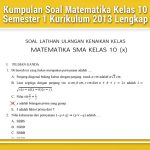 Rahasia Nilai Sempurna 7 Soal Matematika Peminatan Kelas 11 Semester 1 dan Pembahasannya