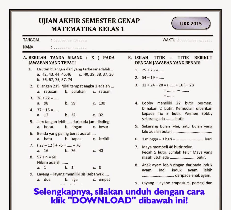 5 Rahasia Soal UAS Matematika Kelas 6 Semester 1 Juragan Les Agar Lulus Gemilang 2026