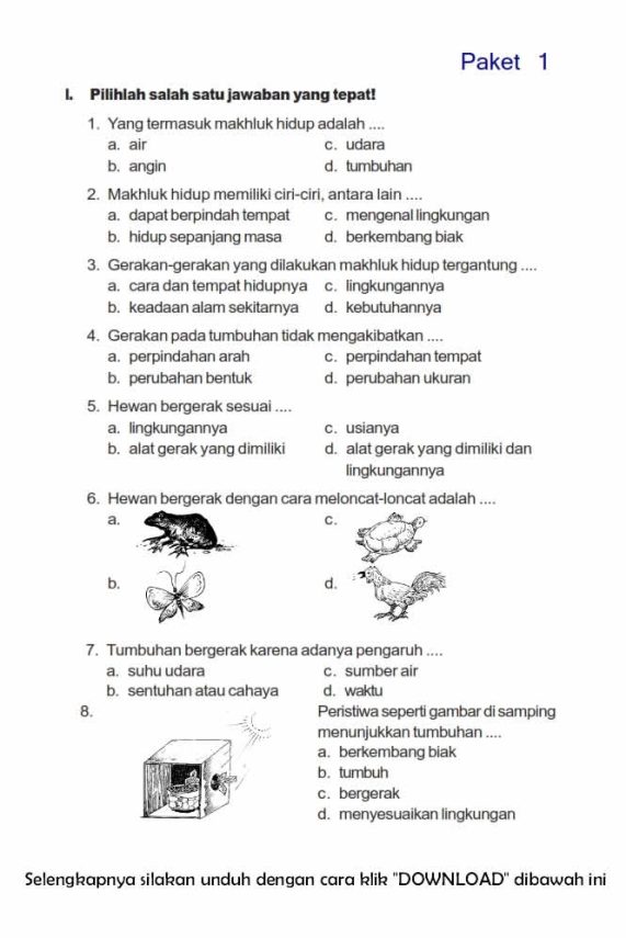 Ternyata Ini Kunci Jawaban Soal IPA Kelas 3 Bab 1 STS 2026 yang Jarang Diketahui