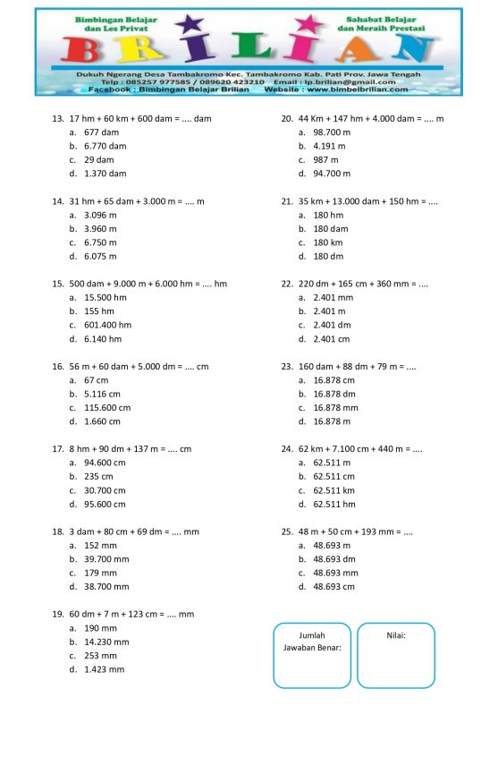 5 Contoh Soal Satuan Tidak Baku Kelas 1 SD yang Ternyata Sering Salah Dipahami Guru