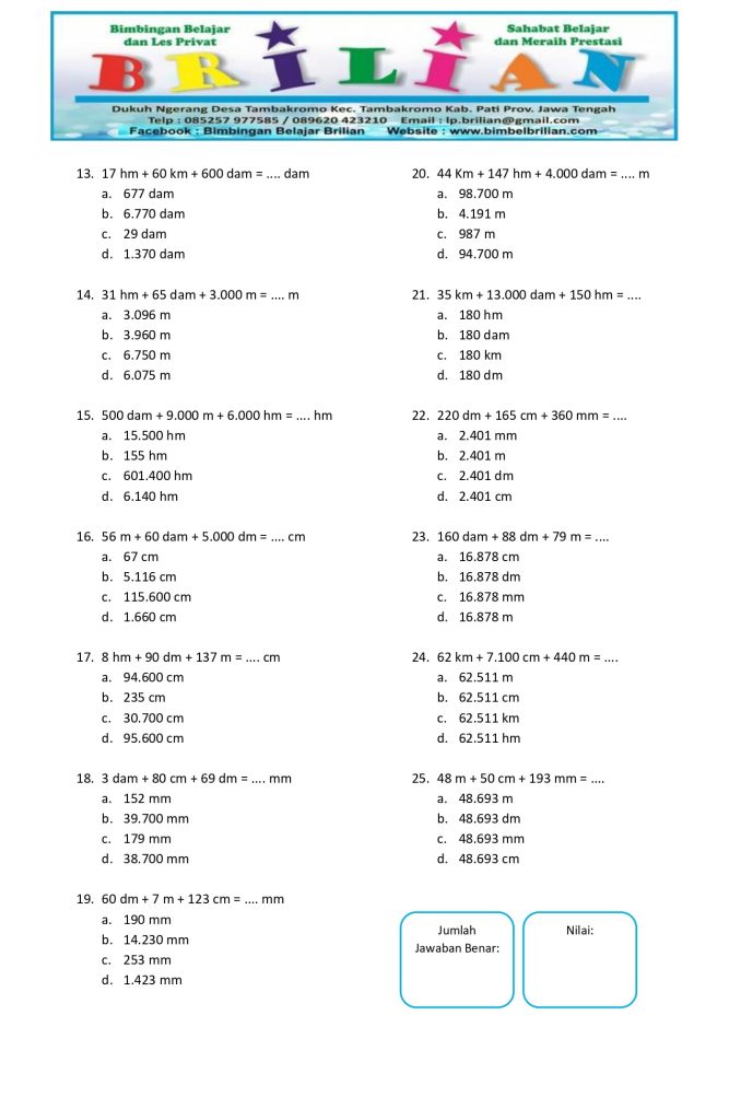 5 Contoh Soal Satuan Tidak Baku Kelas 1 SD yang Ternyata Sering Salah Dipahami Guru