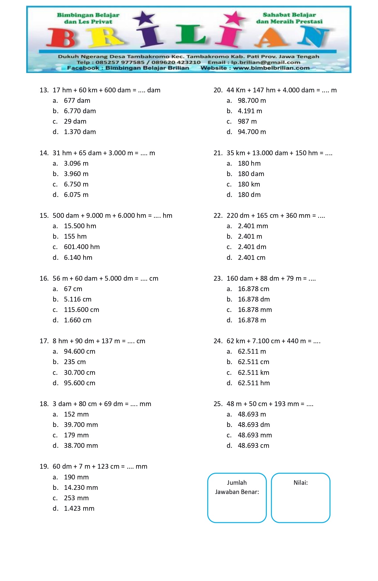 5 Contoh Soal Satuan Tidak Baku Kelas 1 SD yang Ternyata Sering Salah Dipahami Guru