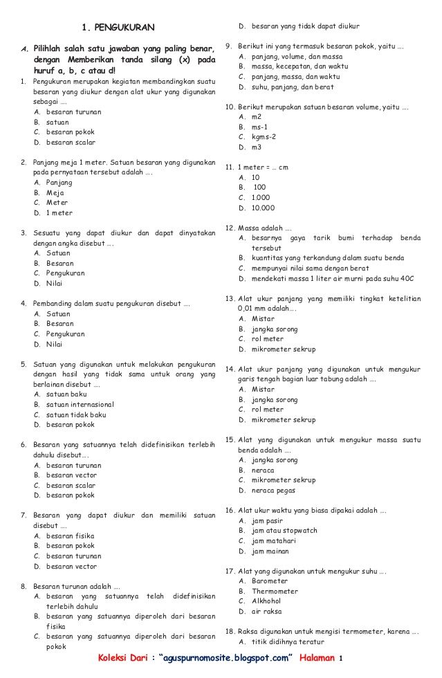 Kumpulan Soal Matematika Smp Kelas 7 Kurikulum 2013 Semester Gasal