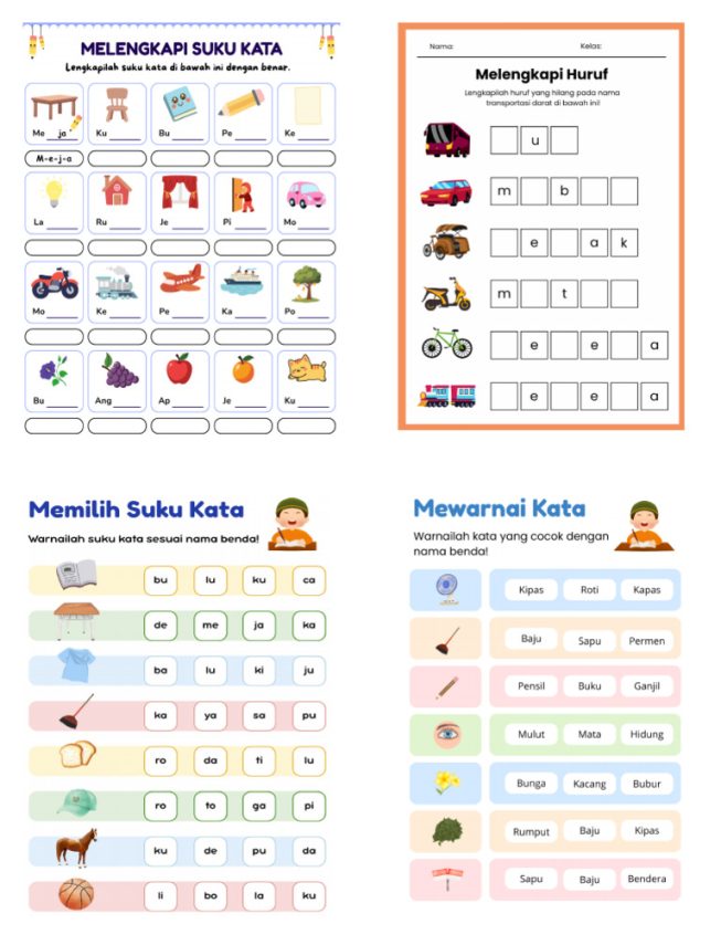 5 Soal Suku Kata Kelas 1 SD Ternyata Bisa Jadi Pantun Lucu yang Bikin Ngakak