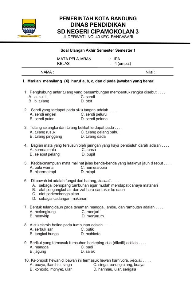 Ternyata Ini Rahasia Menjawab Contoh Soal Uraian HOTS SD IPA Kelas 4 dengan Tepat dan Mudah Dipahami