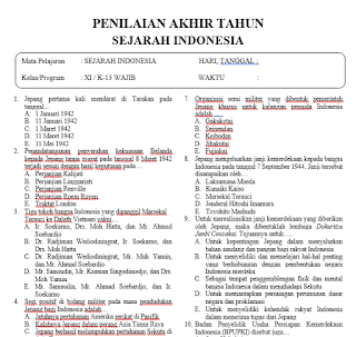 10 Soal PAT Sejarah Indonesia Kelas 11 Semester 2 Paling Sering Muncul dan Wajib Kamu Kuasai Sebelum Ujian