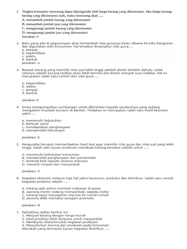 Jangan Sampai Salah Latihan, Ini Kumpulan Soal Soal IPS Kelas 7 Semester 1 yang Sering Muncul di Ujian
