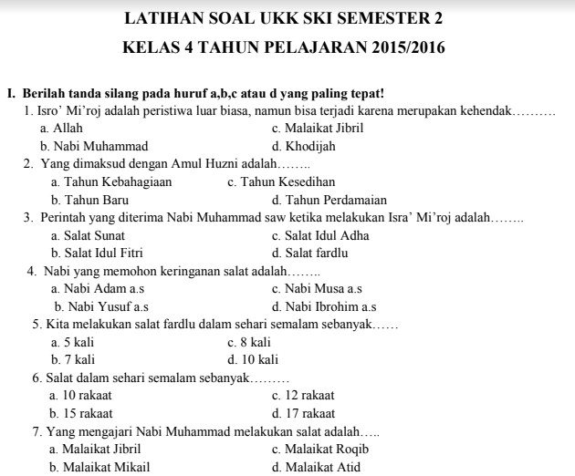 Terbukti! 5 Contoh Soal Ulangan UKK Kelas 4 Kurikulum 2013 yang Bikin Nilai Naik Seketika