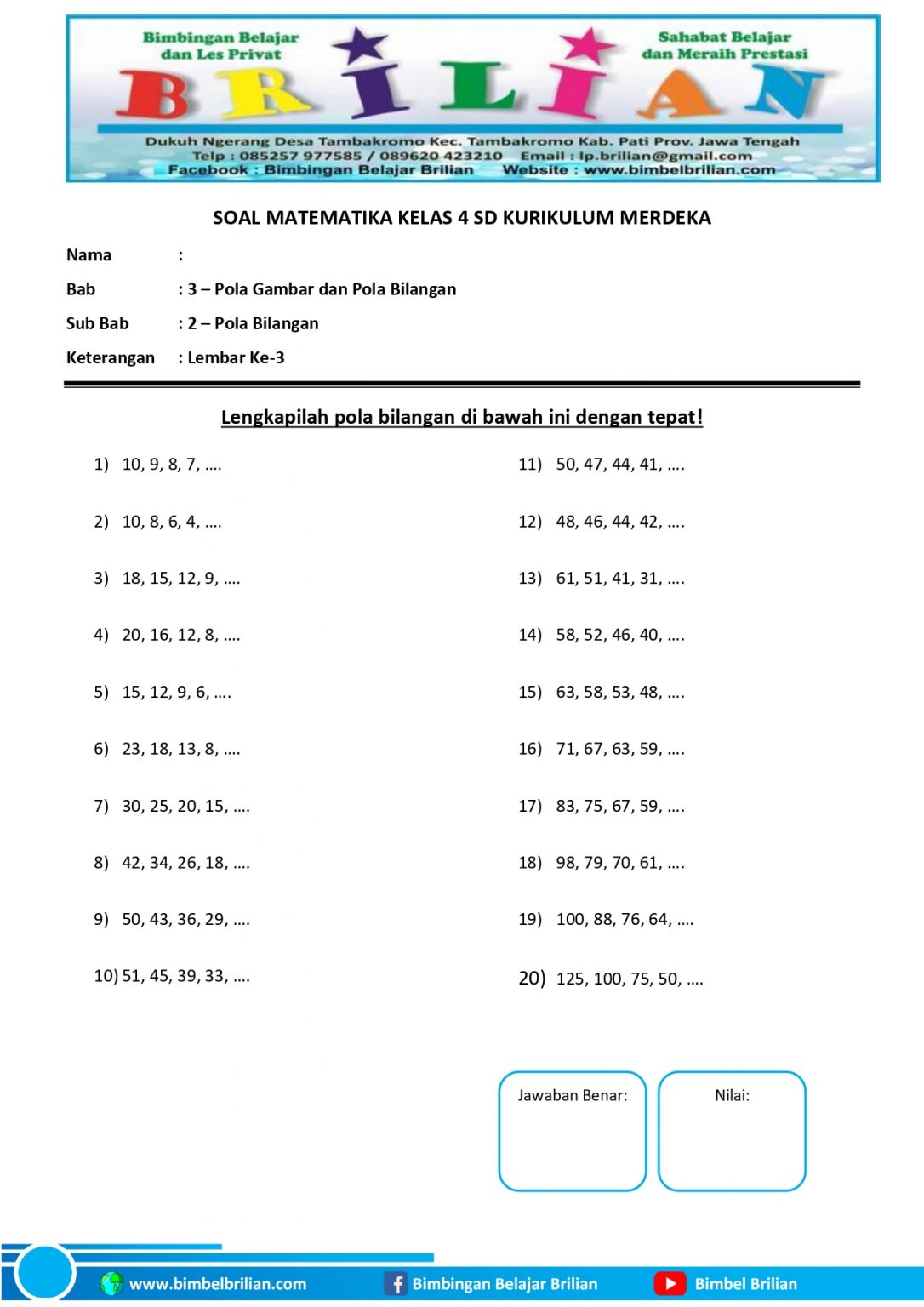 Terbukti 7 Contoh Soal untuk Kelas 4 SD yang Bikin Anak Cepat Paham Matematika Sekarang