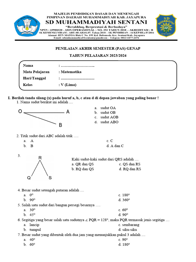 download soal matematika kelas 5 semester 2