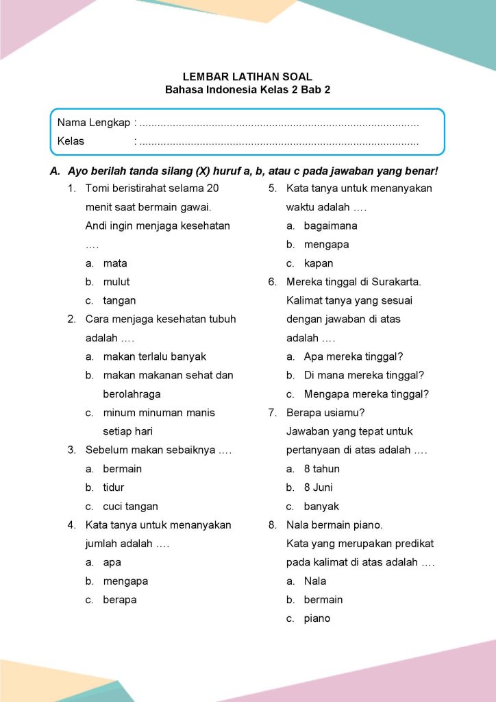 Ternyata Ini Dia Kumpulan Contoh Soal Kelas 2 Tema 4 Subtema 3 dan 4 yang Sering Muncul di Ujian 2026