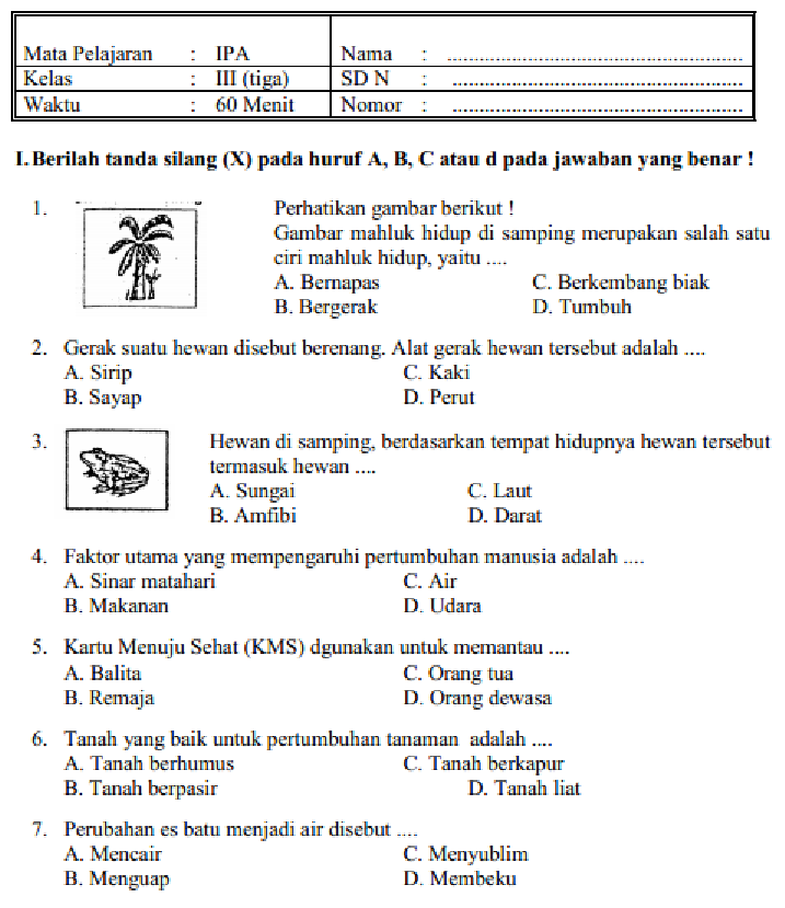 7 Rahasia download soal uas ipa kelas 3 sd semester 1 download Agar Nilai Anak Meningkat