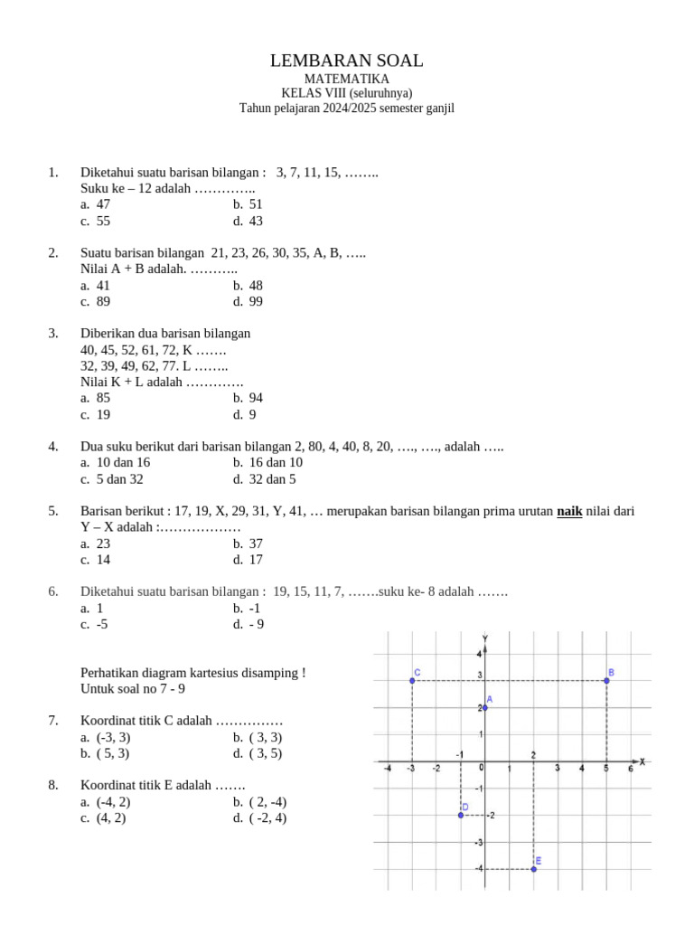 Rahasia Nilai Sempurna dengan Latihan Soal UAS Matematika Kelas 8 Semester 1 Zenius