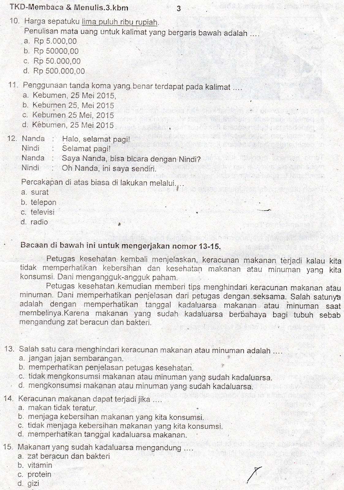 Rahasia Skor Tinggi Ternyata Ada di Kumpulan Soal TKD Kelas 3 PDF Terbaru Ini